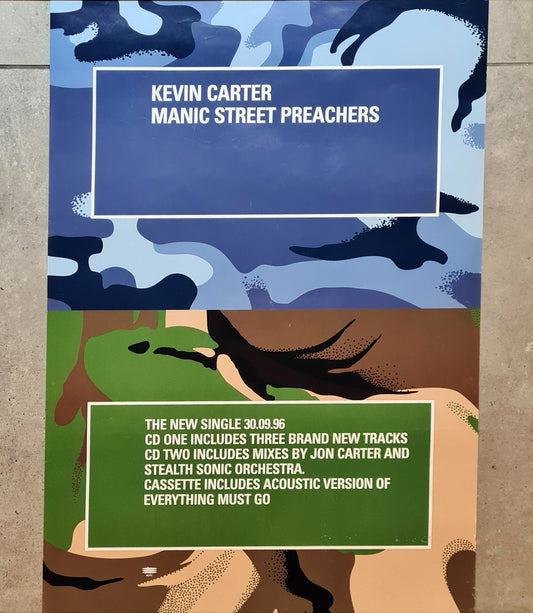 Manic Street Preachers 'Kevin Carter' Original Poster 1996
