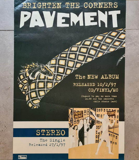 Pavement 'Brighten the Corners' Original Poster 1997